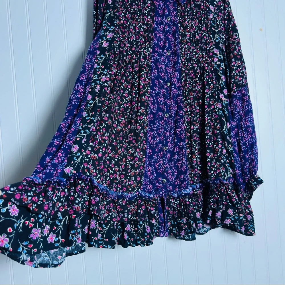 Free People Lost In You Tunic Top or Dress Size Small Oversized Bohemian Tunic - Picture 6 of 12